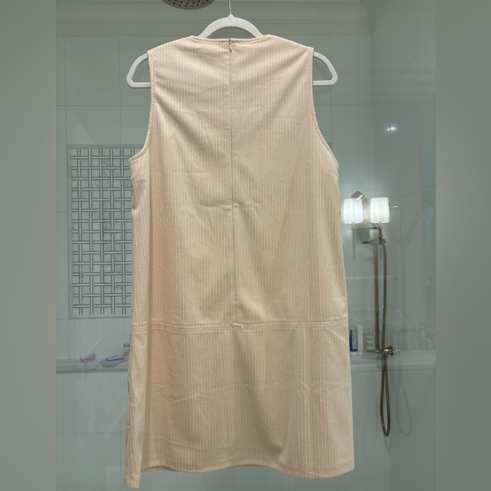 THML Ribbed Cream Dress - Picture 2 of 4